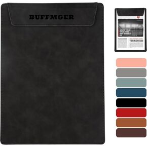 Magnetic Clipboard, Elegant Leather Clip Board with Pen Holder - Stylish Office Supplies and Document Organizer for Women's Desk Aesthetics - Quality Clip Boards and Clipboard Solutions