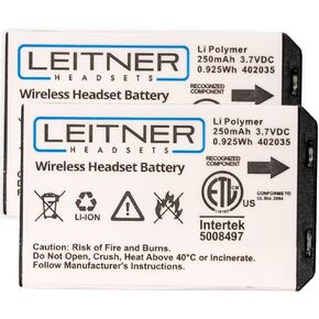 Leitner Genuine Replacement Battery LH470, LH475, LH570, LH575, LH670, and LH675 – Works with All Premium Plus Headsets
