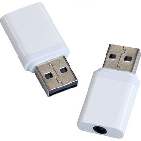 USB to 3.5mm Audio Jack Adapter, with TRRS 4-Pole Mic-Supported USB to Headphone AUX Adapter Compatible with Headset Windows, Desktops, Laptop, MAC, Linux, PS5, PS4, PC and More Devices