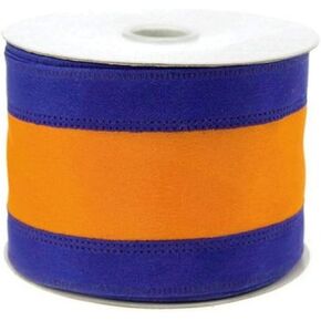 Stripe Sports Theme Ribbon Wired Edge, 2-1/2-inch, 10-Yard (Burgundy/White) in Kuwait