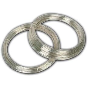 925 Sterling Silver Wire DIY Jewelry 18Ga Round Beading (Platina Plated) in Kuwait