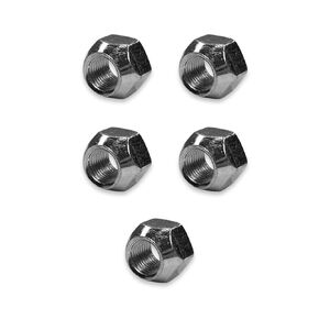 Five (5) 1/2-20 Zinc Plated Open End Acorn Lug Nuts | 13/16" Hex (BCP970)