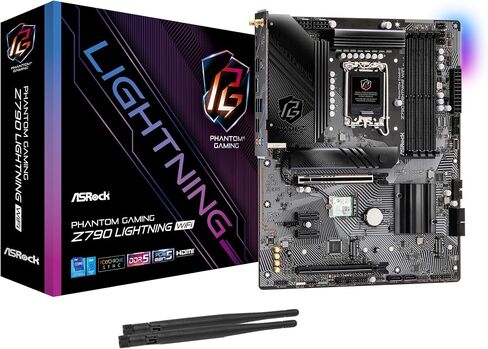 ASRock Z790 Lightning WiFi (Phantom Gaming) 14th, 13th & 12th Gen Intel® Core™ Processors (LGA1700) DDR5 Windows® 10 64-bit / 11 64-bit Motherboard in Saudi Arabia