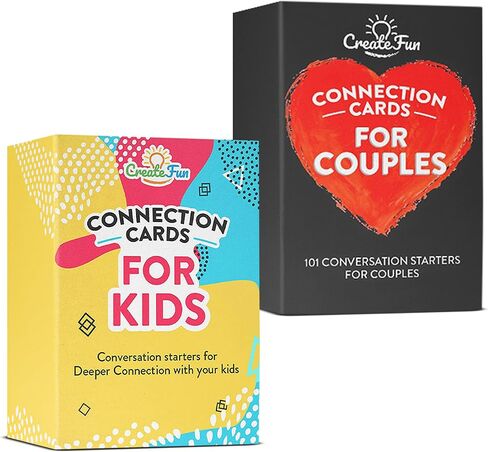 Couple Connection Cards - 101 Couples Conversation Starter Cards - Conversation Starter and Question Cards for Engaging and Thought-Provoking Conversations with Your Loved One in Kuwait