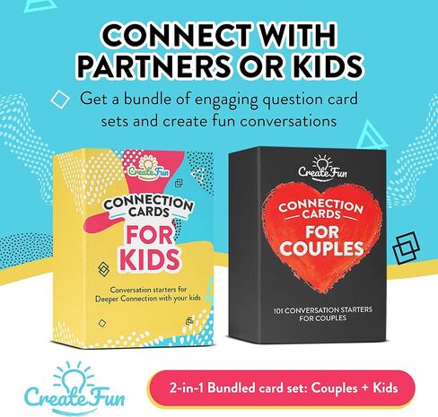 Couple Connection Cards - 101 Couples Conversation Starter Cards - Conversation Starter and Question Cards for Engaging and Thought-Provoking Conversations with Your Loved One in Kuwait