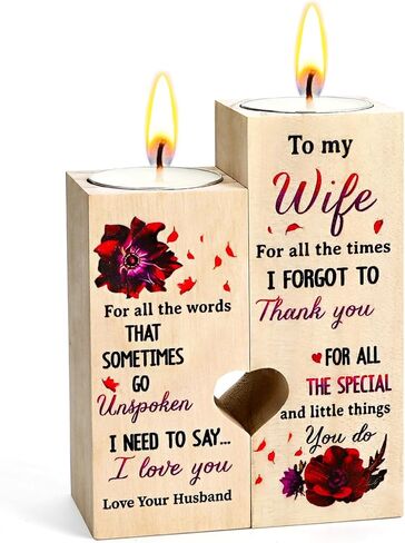 حامل شموع إلى My Bestie - أنت لا يمكن استبداله، اجعل حياتي أفضل هدية عيد الحب للفتيات الصديقات والنساء هدية عيد ميلاد مخصصة للصداقة حامل شموع خشبي in Kuwait