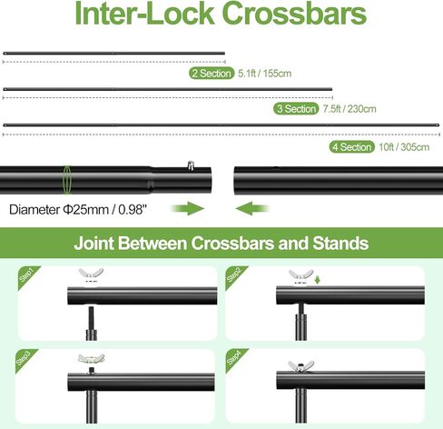 FUDESY Heavy Duty Backdrop Stand, 8.5x10ft Adjustable Photo Background Stand Support System Kit with Steel Base, Pipe and Drape Photography Backdrop Stand Kit for Parties Wedding Birthday in Kuwait