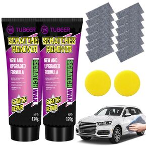 Nano Sparkle Cloth with Car Paint Scratch Repair Paste, Nano Sparkle Cloth Car Scratch Remover Set, 2024 New Magic Nano Cleaning Cloth Scratch Remover for Car Scratch Repair(2 Sets)