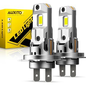 AUXITO H7 Fog Bulb, 6500K White 700％ Brighter, Canbus Ready with Fan, Pack of 2