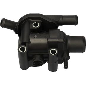 IRONTEK 902-201 Engine Coolant Thermostat w/Water Outlet Housing Assembly Fit for 2001-2004 for Mazda Tribute, 2001-2004 for Ford Escape, 2000-2004 for Ford Focus, SK902201 F8RZ8575CA
