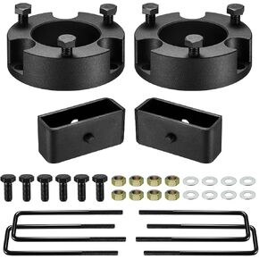 BDFHYK Leveling Lift Kits Compatible with Toyota Tacoma, 3" Front and 2" Rear Leveling Lift Kit for 1995-2004 Tacoma 2WD 4WD, 6061 T6 Aluminum Billet Strut Spacers, 6 Lug Wheel Bolt Pattern Only