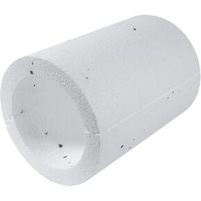 Repa Market Ø6 Inch Polystyrene Insulation Shells - 11.81" Inch Long Duct - Ventilation Pipe Heat and Sound Isolation - Shape Retaining Wall Duct Protection - Recuperator Sleeve