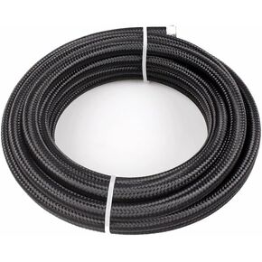 12AN Transmission Cooler Hose - High Pressure Fuel Line Braided Hose For Marine, Car, Engine System, Alcohol, Nitro, Fuel Transmission, Clutch, Power Steering and Hydraulic Applications (10 FT)