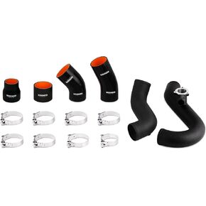 Mishimoto MMICP-MUS4-15WBK Intercooler Pipe Kit Compatible With Ford Mustang EcoBoost 2015-2023 Wrinkle Black