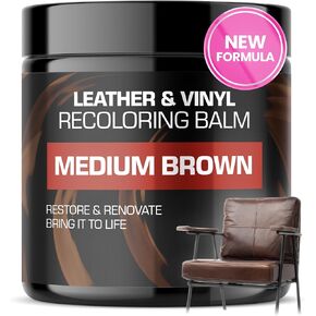 The Original Leather Recoloring Balm, Leather Color Restorer, Leather Scratch Remover, Leather Couch Scratch Repair, Leather Restorer for Couches, Leather Couch Paint, Leather Scratch Repair Balm