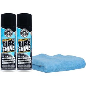 Chemical Guys ShineLogic Tire Shine Safe for Cars, Trucks, Motorcycles, RVs & More, Includes WonderWave Applicator Kit, 20 fl oz, 2 Pack