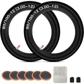 GREHUA 2.75 3.00-12 80/100-12 inch Rear Inner Tube for SSR 110cc 125cc 90cc KLX110 PW80 TTR90 TTR110 XR50 XR70 CRF50 CRF70 CRF110 Suzuki DRZ110 Coolster QG-214 Apollo RFZ Pit Dirt Off Road Bike Parts