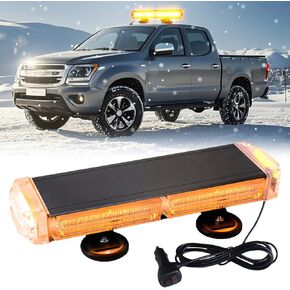 78 LED Emergency Lights for Vehicles, Magnetic Strobe Light, High Intensity Emergency Strobe Lights for Trucks, Magnetic Strobe Light for Trucks Tow Snowplow Pickup Vehicles Cars (Amber)