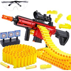 EagleStone Realistic Toy Gun for Kids，Automatic Gun Toy for Boys -3 Modes Toy Foam Blasters with Tactical Vest, Storage Mesh Bag,2 Clips,150 Darts, Electric Toys for Boys Age 8-12 Gifts Birthday