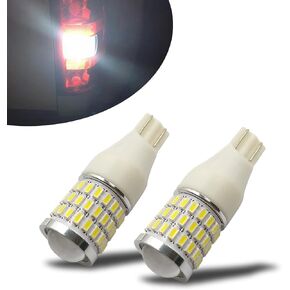 iBrightstar 912 921 LED Bulb for Backup Light Reverse Lights High Power with Projector Error Free T15 906 922 W16W Bulbs, 6000K White