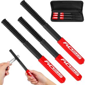 Thread Restorer File Chaser Set: 3-Piece Thread Restoring Chaser Files Metric and SAE Thread Restorer File Set Thread Repair Tool for Hardware DIY