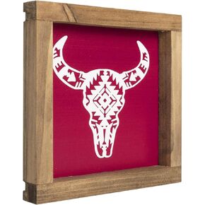 flangairy Western Wall Decor, Cactus Wall Art, Wood Southwest Desert Sign, Southwestern Living Room Aztec Home Farmhouse Table Desk Shelf Boho Decorations