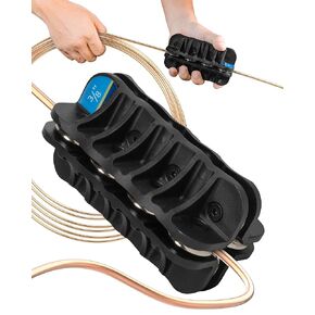 3/16 in Brake Line Tubing Straightening Tool, Handheld Wire Straightener for Coiled Copper Lines, Nickel-Copper Brake Line Coils, Aluminum Coils etc