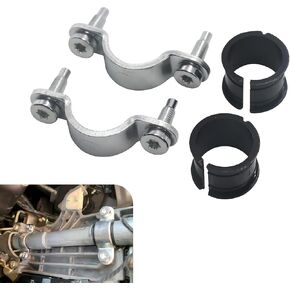 1 PC Car Steering Column Repair Kit, Vehicle Steering Column Shift Tube Clamp with Bushing, Retrofit Parts for Ford E150 E250 E350 F150 F250 F350 Excursion Expedition Explorer Rangee (Silver)