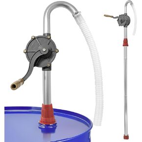 5-55 Gallon Hand Operated Aluminum Drum Pump for Barrels - Durable Barrel Pump Ideal for Water, Oil, and Chemicals
