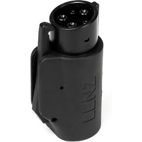 LENZ J1772 Charging Adapter for Tesla Model 3 Y S X [Safety Certified] 80A/240 VAC, Optimal Fit, Easy Setup (SAE J1772 EV Adapter for Tesla Cars ONLY)