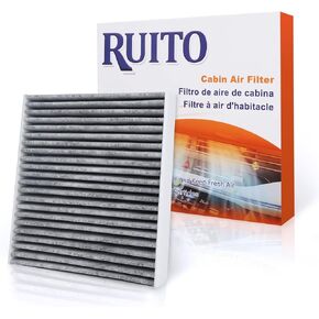 RUITO Premium Cabin Air Filter includes Activated Carbon, Fits 2018-2021 Accent, 2017-2020 Elantra, 2018-2020 Elantra GT, 2019-2023 Forte, 2020-2023 Forte5, 2018-2021 Rio, CF12058, WP10319 (1 Pack)