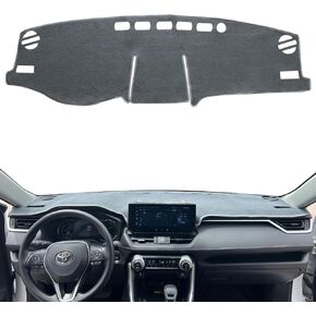 for Toyota Rav4 Accessories 2025 2024 2023 2022 2021 2020 2019 Dashboard Cover Dash Cover Mat Custom Fit Center Console Cover Sunshield Protector RAV 4 Pad（Black Trim）