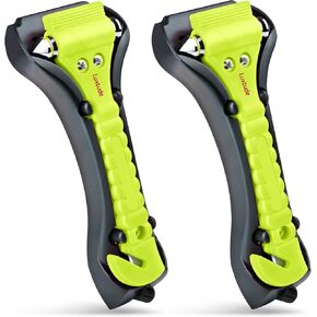 Luxtude Window Breaker Seatbelt Cutter, Car Window Breaker, Glass Breaker, Auto Car Escape Tool, 2-in-1 Emergency Glass Hammer, Window Punch Seatbelt Cutter, Life Rescue Tools Kit, 2 Packs