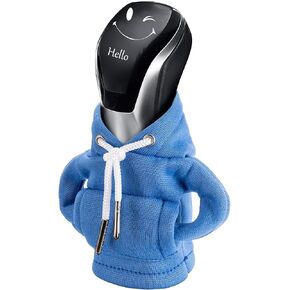 Gear Shift Hoodie,Hoodie Car Gear Shift Cover,Shifter Hoodie,Hoodie Gear Shift Cover,Universal Car Shift Knob Hoodie,Automotive Interior Accessories and Decorations(Black)
