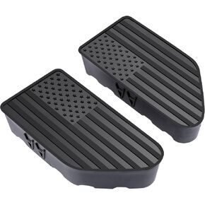 Bed Rail Stake Pocket Covers for GMC Chevy Silverado Sierra 1500 2019-2024, GMC Sierra 2500 3500HD 2020-2024, Truck Caps Rear Holes Plugs Covers Black