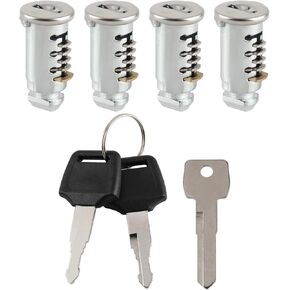 4Pcs Thule Lock Cores, Key Cylinder for Bike Roof Rack Locks, Roof Cargo Lock, Rack Lock, Cross Bars, Towers, Ski Rack etc