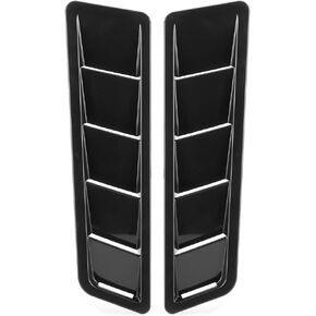 Car Hood Vent Cover, 2Pcs Universal Car Hood Air Intake Panel Trim Bonnet Louver Air Cooling Vent Cover For Car Exterior Decoration