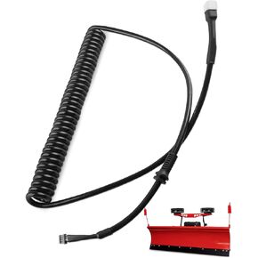 Snow Plows Handheld Controller Cable Cord Fit for Western Fisher Fleet Flex 9 Button 4-Pin Square, Replacement 96464
