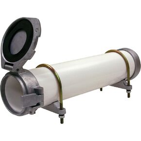 Buyers Products CC800 PVC Conduit Carrier Kit, 8 Inch Diameter, Mounting Hardware Included, Spring-Loaded Latch, Weather-Resistant Door Gasket