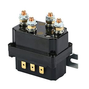 Winch Solenoid Relay, 12V 250A Badlands Winch Solenoid Contactor for ATV UTV 3000-5000lbs Winch Control Replacement