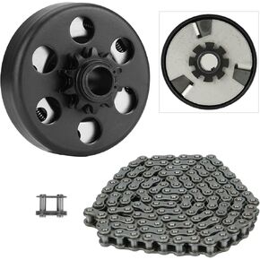 Centrifugal Clutch, Go Kart Clutch 3/4 Bore 10T with #40 41 420 Chain for Mini Bike, Go Kart, predator 212, Lawnmower and Honda GC GX 2-6.5HP Engine GC160 GC190 GX120 GX140 GX160 GX200