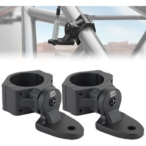 KEMIMOTO UTV Whip Mount Flag Whip Light Mount 2PCS, Heavy Duty Adjustable for 1.75-2 inch Roll Bar Cage, Compatible with RZR 900 1000 XP Pro Turbo Maverick Commander