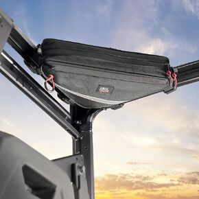KEMIMOTO UTV Roll Bar Triangle Storage Bag, Waterproof Universal Storage Bag Compatible with Most UTV, Road and Mountain Bikes