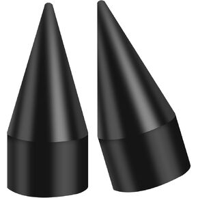 3.6" Axle Nut Covers, Black Front Axle Caps, CNC Axle Nut Caps Black Compatible with Harley Davidson Street Glide Road King Road Glide Iron 883 Fat Boy Sportster Softail Dyna 2008-2023