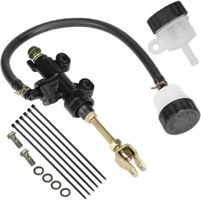 YOXUFA Rear Brake Master Cylinder Reservoir for 98cc 196cc 212cc 2.8hp 6.5hp Coleman KT196 CK100 SK100 150cc Yerf Dog Helix Go Kart Cart Buggy 110cc 125cc 200cc 250cc Chinese ATV Quad Pit Dirt Bike