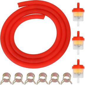 GREHUA Dirt Bike Gas Line with Filter Compatible with GY6 50cc 90cc 110cc 150cc 139QMB 157QMJ Tao Tao SSR Trailmaster 150 XRS Go Kart ATV Motorcycle Pit Bike Scooter Moped Quad Buggy Parts Black