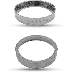 2PCS Cone Exhaust Gasket, Made of Graphite and Steel, Compatible with 1984-Later Most Harley Davidson Touring, Sportster, Bikes, Softail, Dyna, etc.