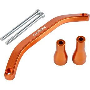 NICECNC Orange Billet Rear Grab Handle Bar Compatible with KTM 125-450 XC/XCF/SX/SXF 2019-2022, 150-500 XCW/XCW TPI/EXC TPI/EXC TPI SIX Days/EXC-F/EXC-F SIX Days 2020-2023, See Fitment