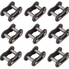 10Pcs 420 Chain Master Link for Bicycles, ATV Scooter, Motorcycles, Mini Bikes, Quad Buggy, and Industrial Machinery - Master Manganese Steel Connector Heavy Duty (#420)