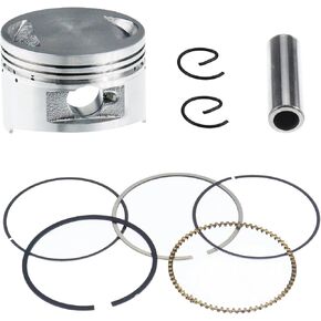 Piston Rings Gasket Set 57.4mm/2.25" GY6 150CC Assembly for Chinse Scooter Moped ATV Go Kart 4-Stroke GY6 125cc 150cc 152QMI 157QMJ Engine